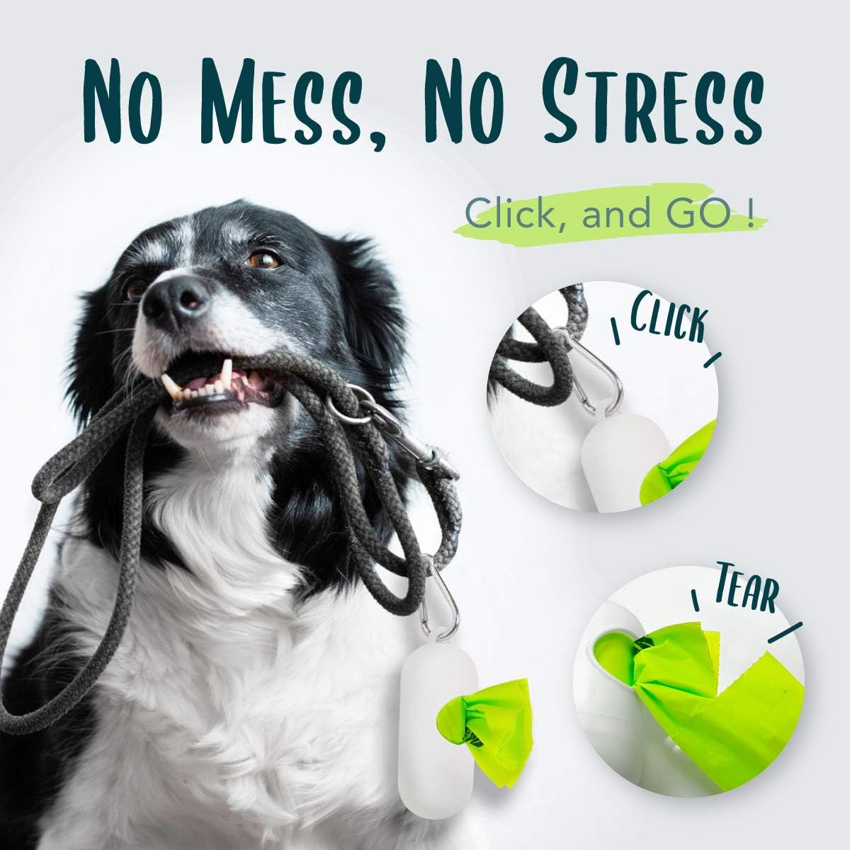 Dog Poop Bag, Compostable Doggie Poop Bags Refills, Eco-Friendly Pet Waste Bags, Vegetable-Based Unscented, Compostable, Extra Thick, Leak Proof, Size 9 X 13 Inches, 120 Count