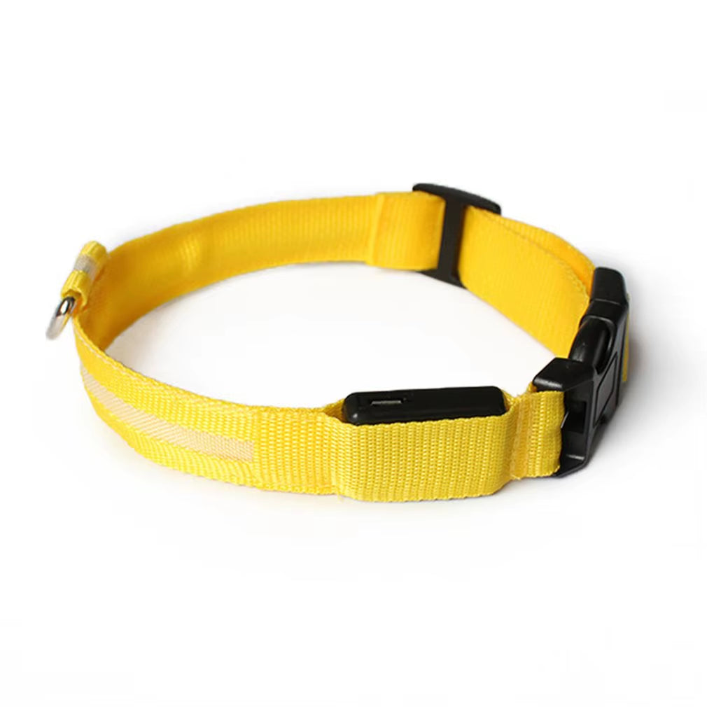 Led Usb Dog Collar Pet Dog Night Luminous Charge Collar Led Night Safety Flashing Glow Dog Loss Prevention Collar Pet Accessorie