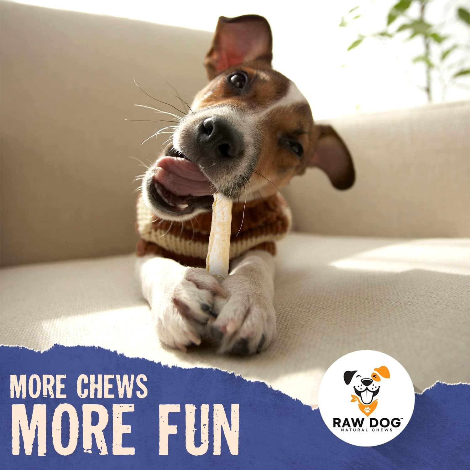 Collagen Chew Sticks for Dogs, 7IN-100% Beef,Grass Fed Non-Gmo Premium Odor Free Dog Chews – All Natural Dog Treats Low Fat and High Protein Dental Treats