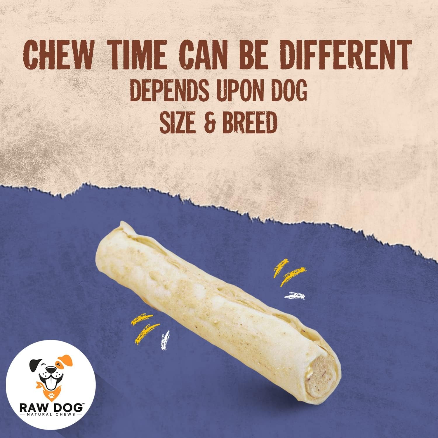 Collagen Chew Sticks for Dogs, 7IN-100% Beef,Grass Fed Non-Gmo Premium Odor Free Dog Chews – All Natural Dog Treats Low Fat and High Protein Dental Treats