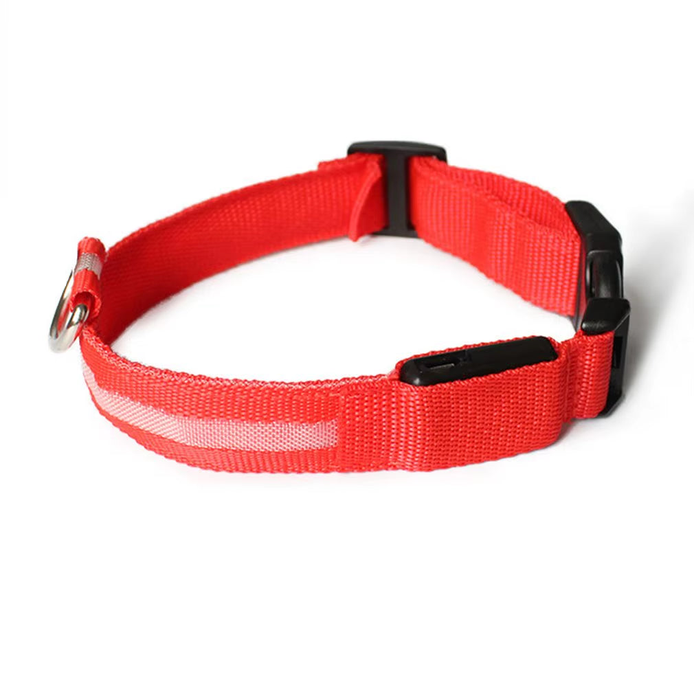Led Usb Dog Collar Pet Dog Night Luminous Charge Collar Led Night Safety Flashing Glow Dog Loss Prevention Collar Pet Accessorie