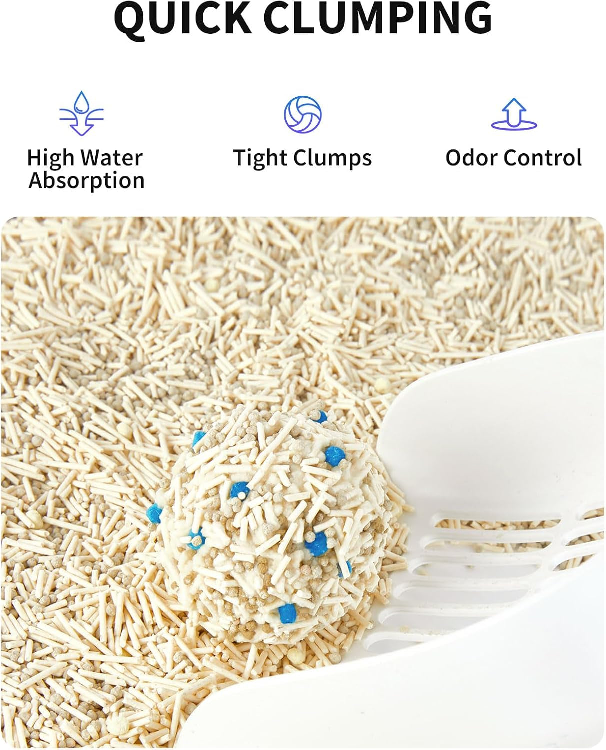 2024 New Occult Blood Monitoring Cat Litter, Mixed Tofu Bentonite Cat Litter, Ultra Absorbent Clumping Cat Litter, Odor Control and Dust Free
