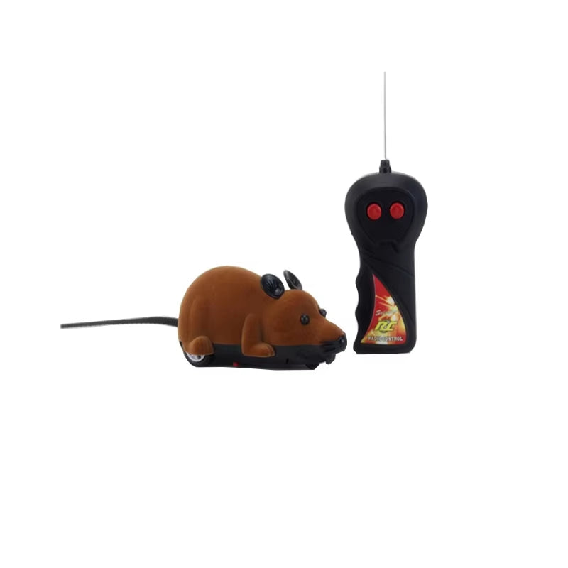 Mouse Cat Toy Wireless Remote Control Pet Toys Interactive Plush Mouse RC Electronic Rat Mice Toy for Kitten Cat
