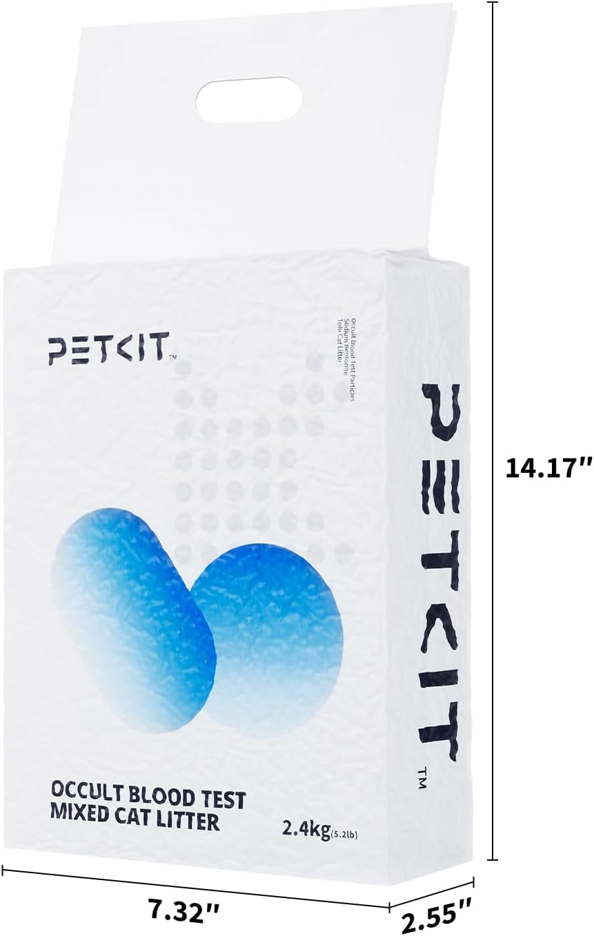 2024 New Occult Blood Monitoring Cat Litter, Mixed Tofu Bentonite Cat Litter, Ultra Absorbent Clumping Cat Litter, Odor Control and Dust Free