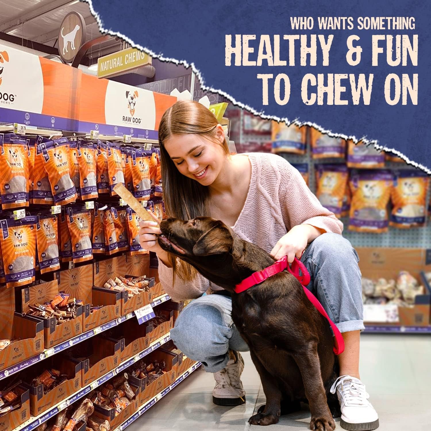 Collagen Chew Sticks for Dogs, 7IN-100% Beef,Grass Fed Non-Gmo Premium Odor Free Dog Chews – All Natural Dog Treats Low Fat and High Protein Dental Treats