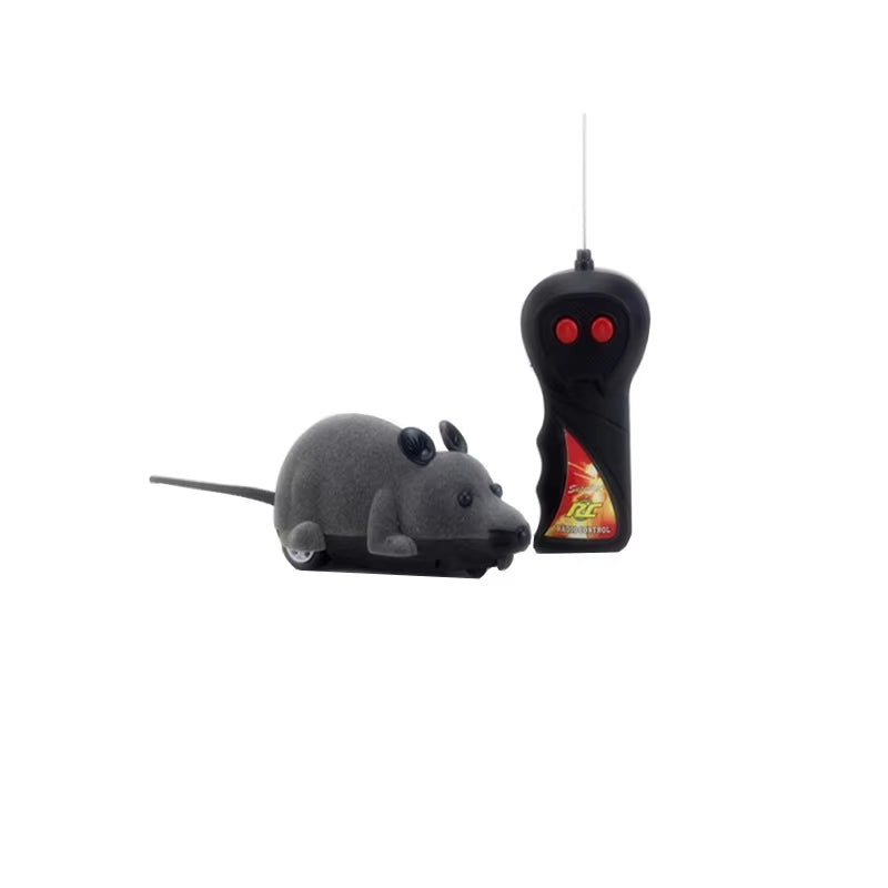 Mouse Cat Toy Wireless Remote Control Pet Toys Interactive Plush Mouse RC Electronic Rat Mice Toy for Kitten Cat